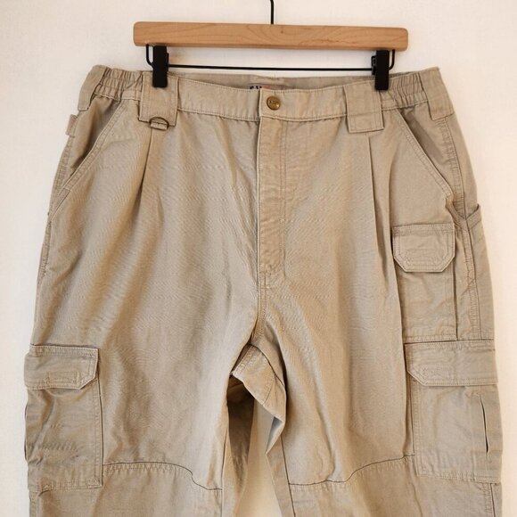 5.11 Tactical Khakis Cotton Canvas Pants 100% Rugged Outdoors Hiking Men's 38x32 - Picture 4 of 9